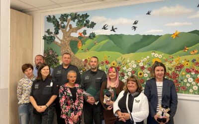 Ściana pełna życia i kolorów