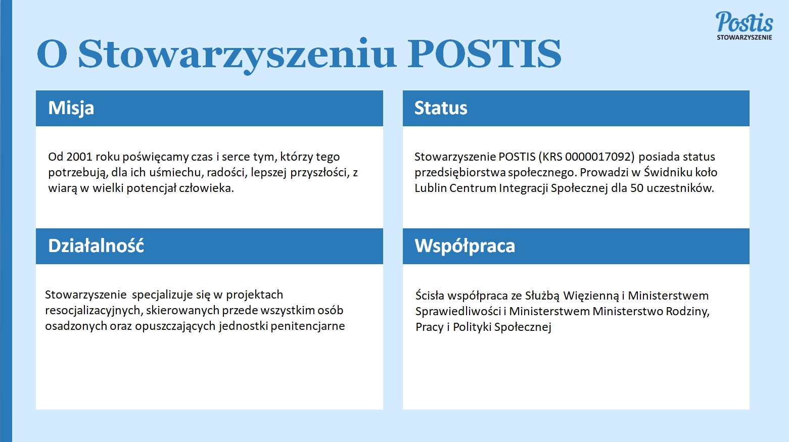 Mission of the POSTIS Association